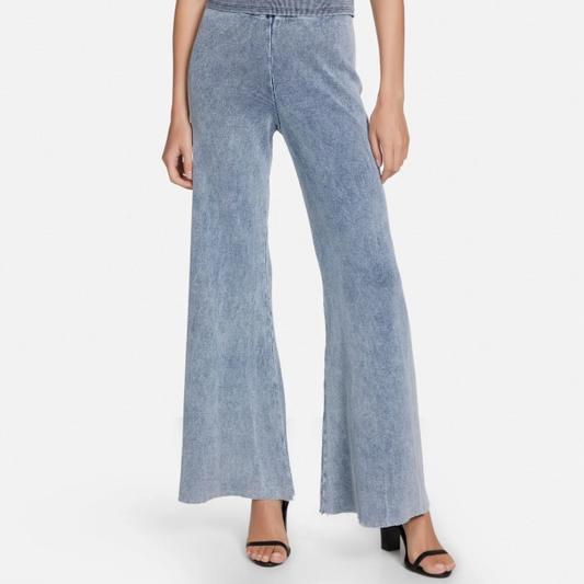 OMMIN RIB FLARED PANT