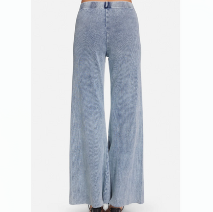 OMMIN RIB FLARED PANT