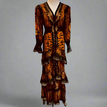 TIGRESS BUTTON DOWN MAXI DRESS