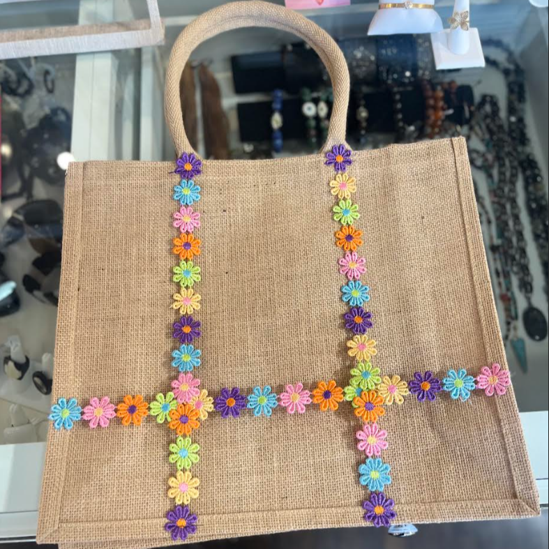 JUTE HAT TOTE