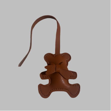 LEATHER BEAR KEYCHAIN