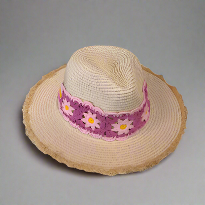 FRAYED STRAW HAT
