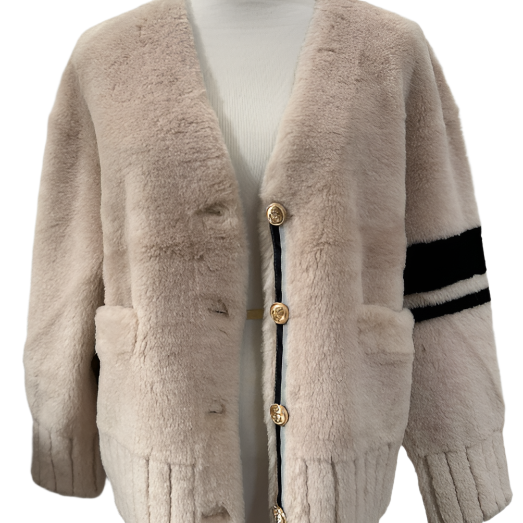 SHEARLING VARSITY JACKET