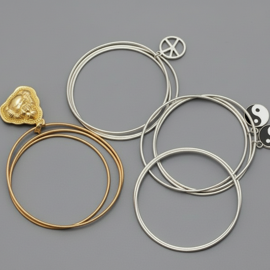 COIL/ ASST CHARM SET OF 3 BRACELET