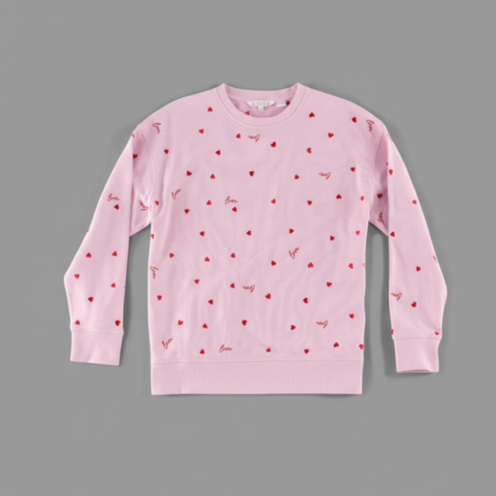 LOVE "HEARTS" SWEATSHIRT
