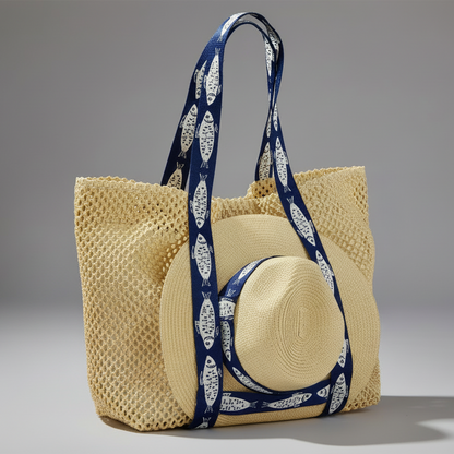FISHER TOTE AND HAT SET