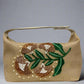GOLD FLOWER CLUTCH BAG