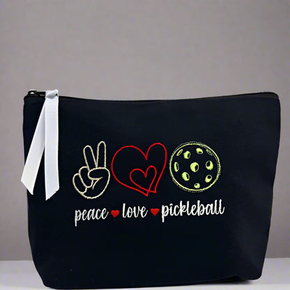 PEACE LOVE PICKLEBALL POUCH