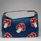 DENIM MUSHROOM CLUTCH BAG