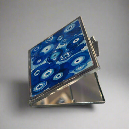 BLUE EVIL EYE COMPACT MIRROR