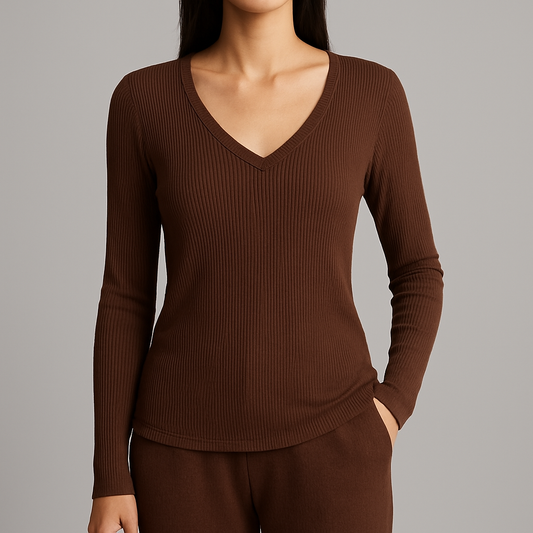 OTIS FITTED V NECK