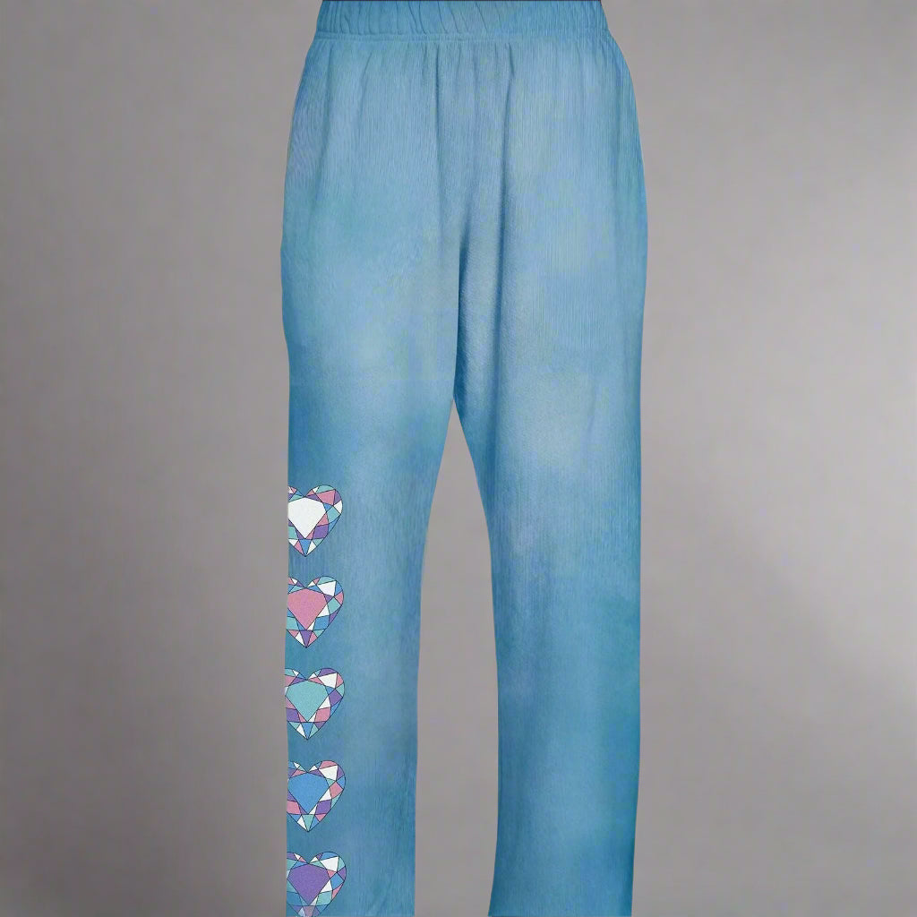 JUVIA- DIAMOND EVIL EYE SWEATPANTS