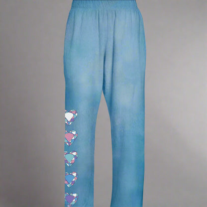 JUVIA- DIAMOND EVIL EYE SWEATPANTS