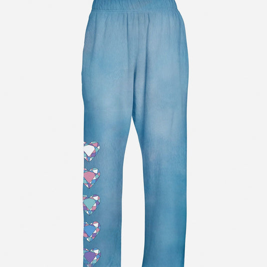 JUVIA- DIAMOND EVIL EYE SWEATPANTS