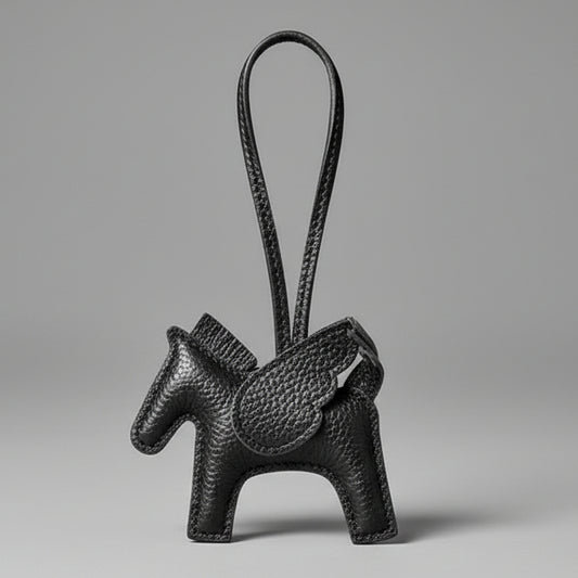 LEATHER PEGASUS BAG CHARM