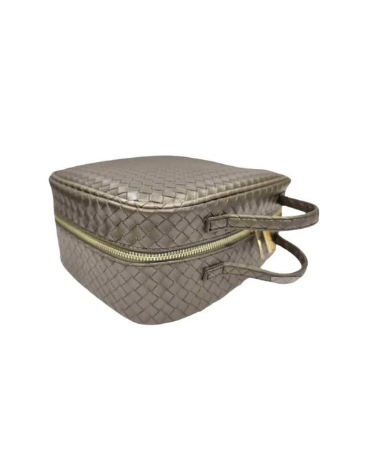LUXE WOVEN COSMETIC TOILETRY CASE