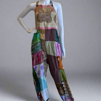 SILK PATCHWORK JUMPSUIT
