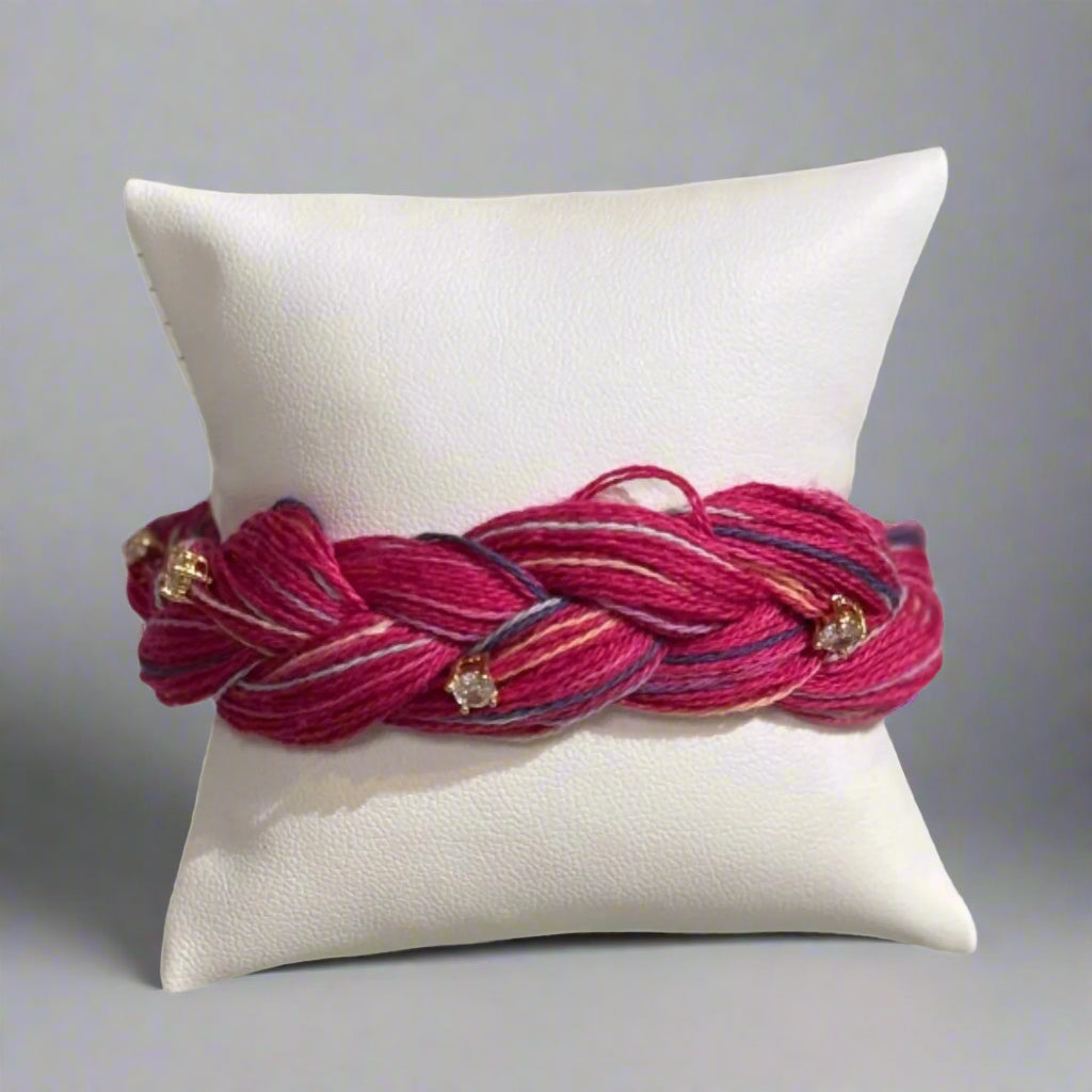 BRAIDED BRACELET WITH CZ