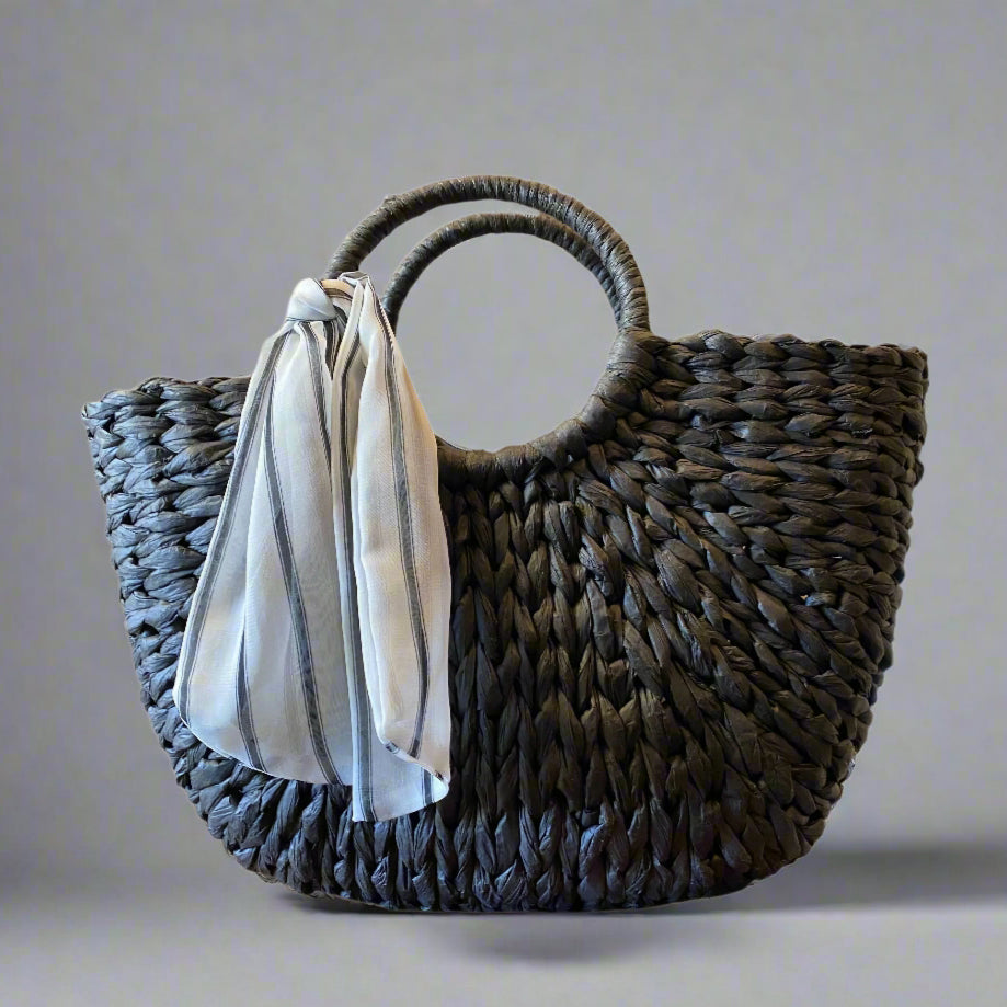 OLIVIA BLACK BEACH TOTE