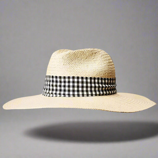 GINGHAM SUN HAT SPF UV PROTECTION