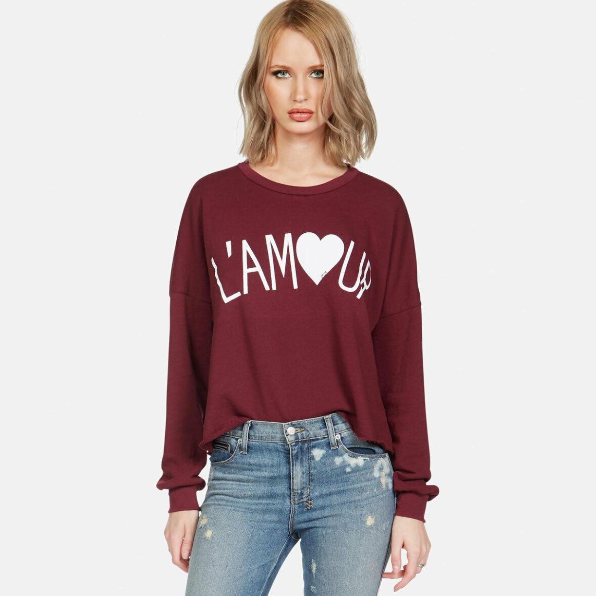 L'AMOUR CROP PULLOVER