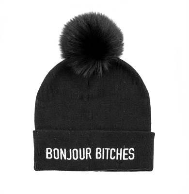 BONJOUR BITCHES KNIT HAT