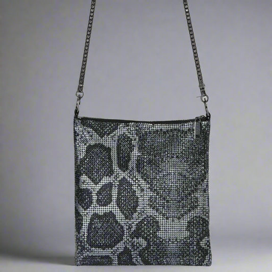 CONVERTIBLE CROSSBODY BAG BLACK PEWTER
