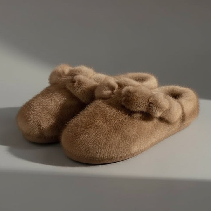 MINK CLOGS WITH BUCKLE