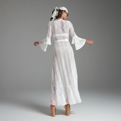 RUFFLE SLEEVES COVER UP