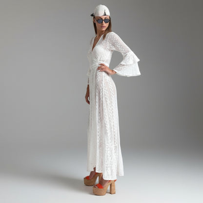 RUFFLE SLEEVES COVER UP