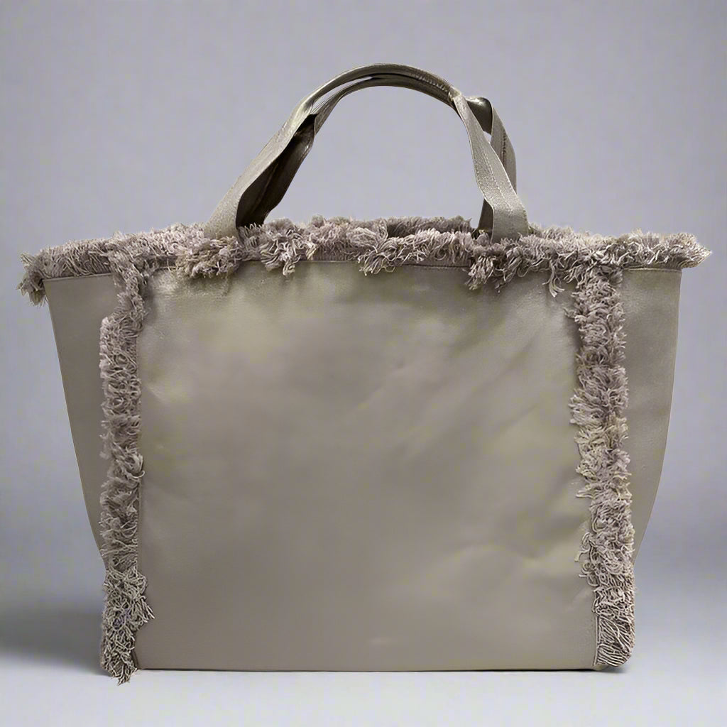 CANVAS METALLIC COOLER TOTE