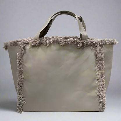 CANVAS METALLIC COOLER TOTE