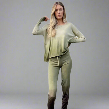 OMBRE DYE CASHMERE TOP
