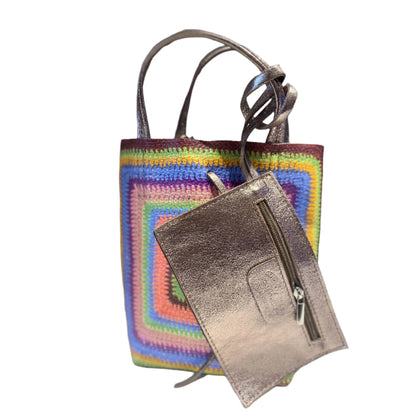 CROCHET PRINT MINI TOTE