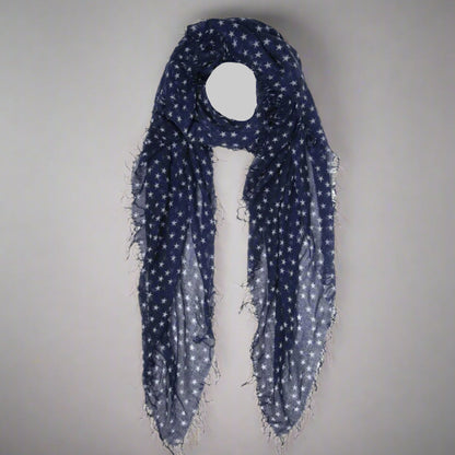 STARS CASHMERE AND SILK SCARF