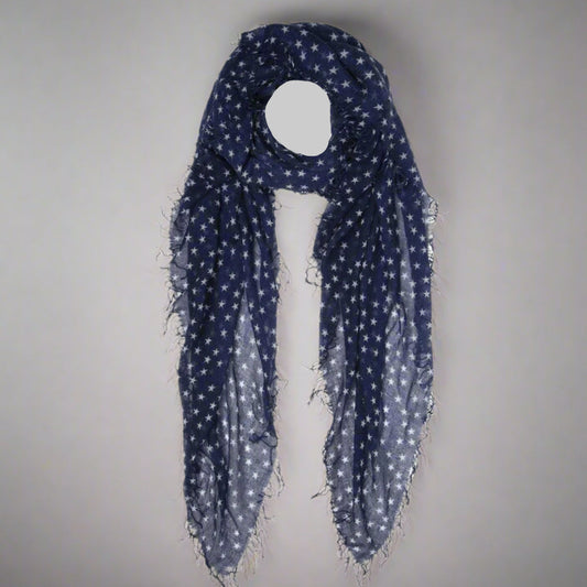 STARS CASHMERE AND SILK SCARF