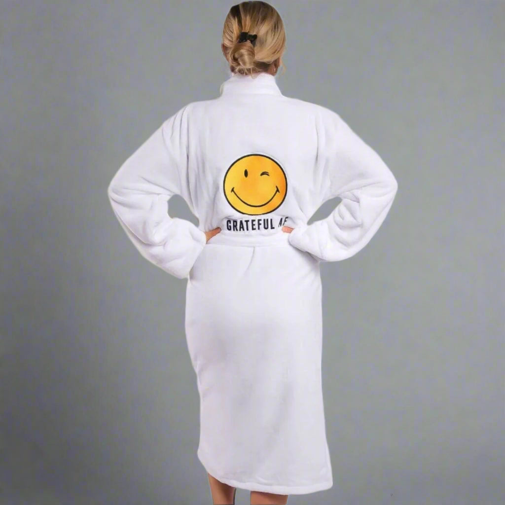 GRATEFUL AF PLUSH ROBE