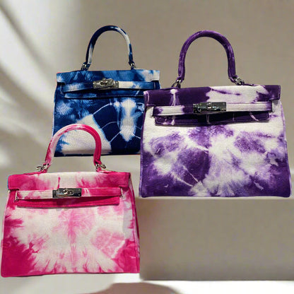 MINI KELLY STYLE TIE DYE HANDBAG