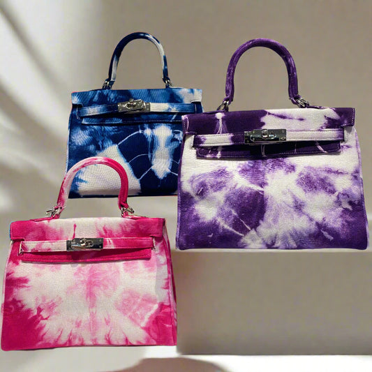 MINI KELLY STYLE TIE DYE HANDBAG
