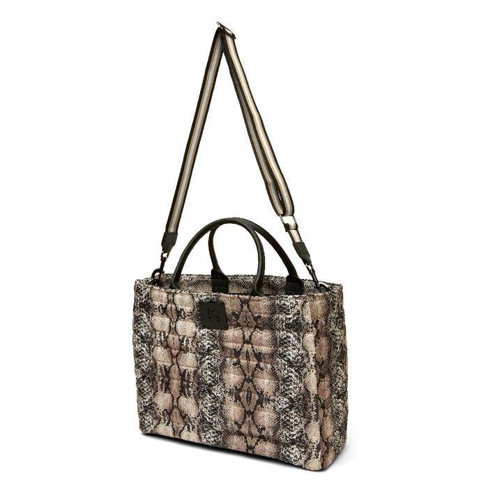 THE PARISIAN PYTHON PRINT TOTE