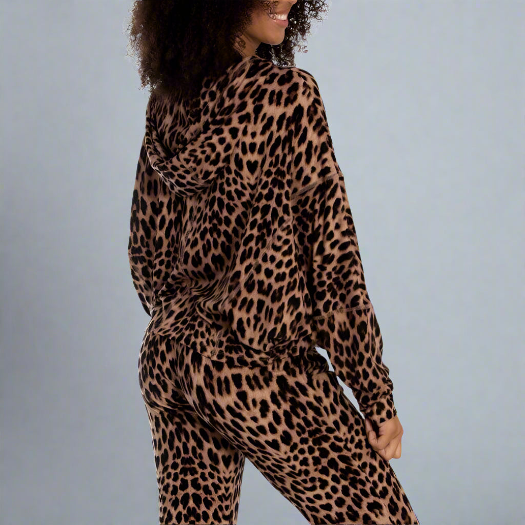 CHEETAH HOODIE LOUNGE SET