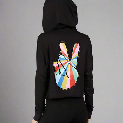AMINA STRIPE PEACE HOODIE