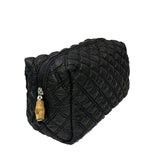BLACK CHEETAH HEART QUILTED DUO