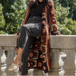 BROWN GRANNY SQ CARDI-O/S