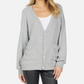 QUIMBY CRYSTAL BUTTON OVERSIZED CARDIGAN