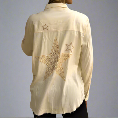 GOLD STAR EMBROIDERED SHIRT
