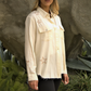 IVORY EMBROIDERED SHIRT - GOLD STAR