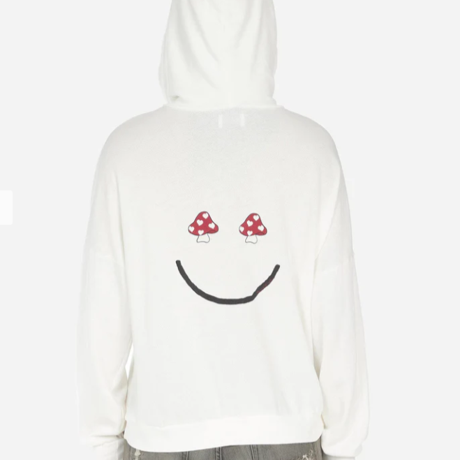 ANISSA MUSHROOM HAPPYFACE HOODIE