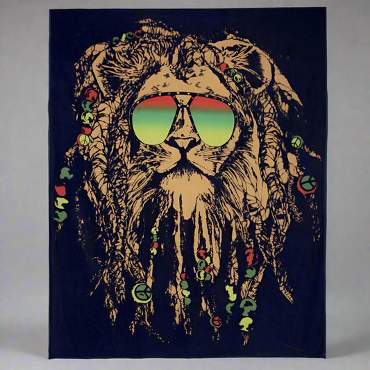 RASTA LION TOWEL FOR TWO