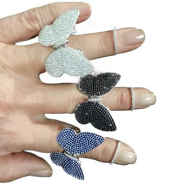 BUTTERFLY SWAROVSKY RING-RING : 7